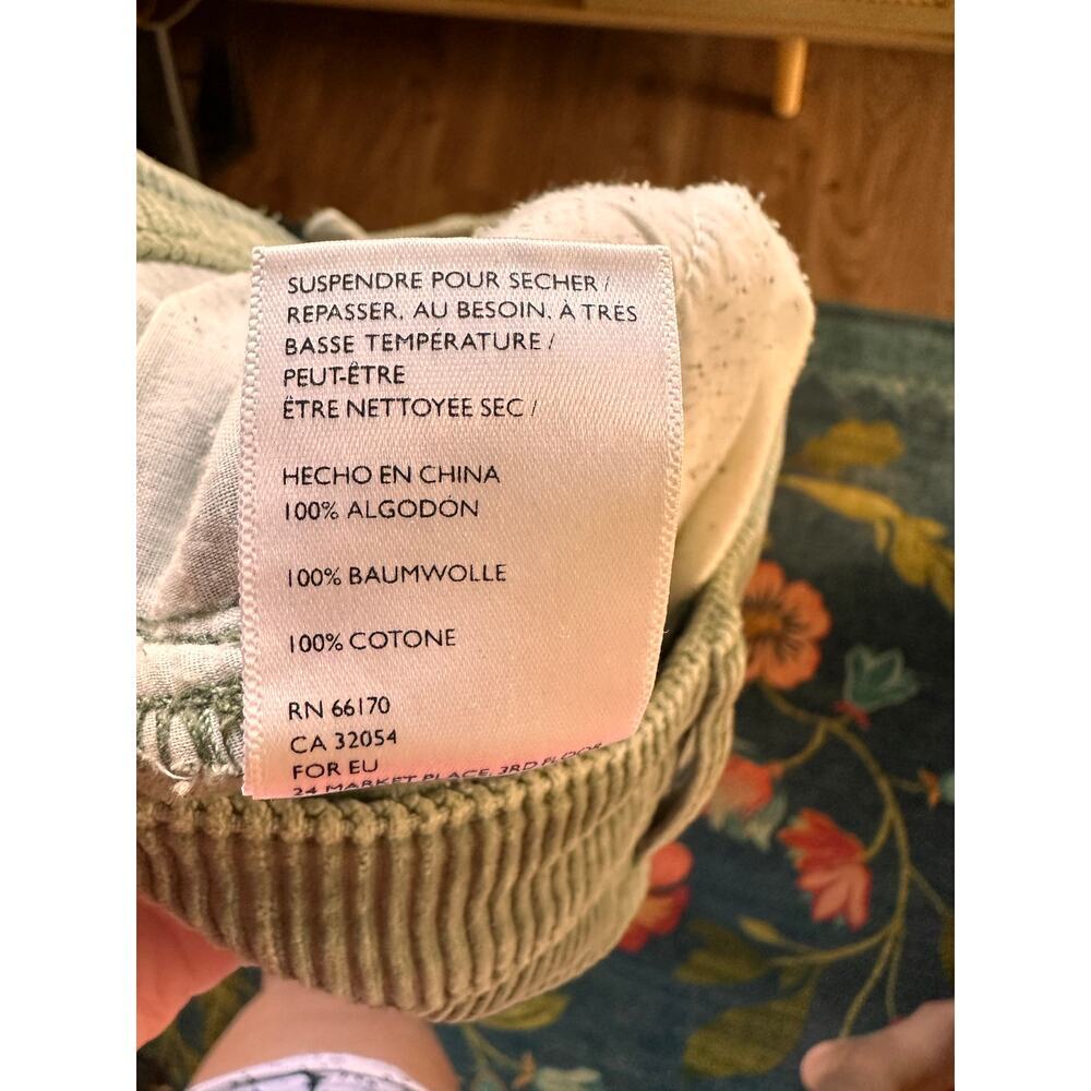 Urban Outfitters BDG Green Corduroy Mom High Rise Pants Size 29 - Picture 5 of 5